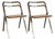 Mid-Century Vienna Straw Cane and Steel Folding Chairs by Giorgio Cattelan for Cidue, 1970s For Sale
