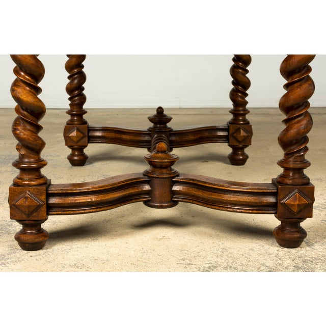 Late 19th Century French Louis XIII Style Walnut Writing Table For Sale - Image 16 of 18