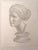Traditional “Venus De Milo” Original Classic Head Drawing Pencil on Paper by Anna Novick For Sale - Image 3 of 8