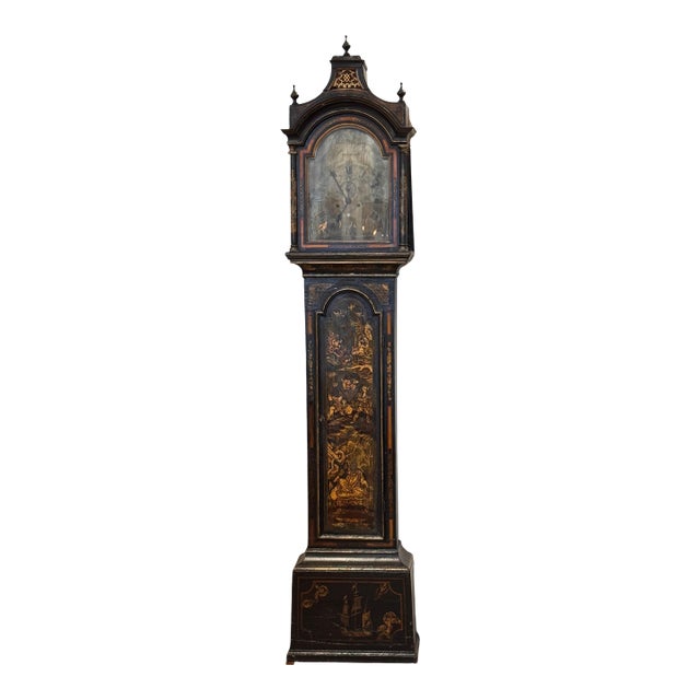 18th Century English Chinoiserie Clock For Sale