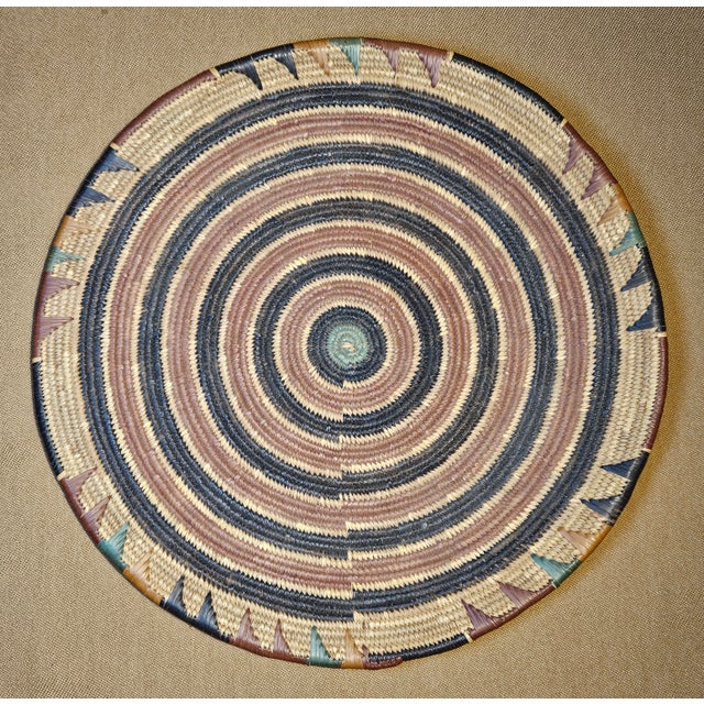 Late 19th Century Unusual Whirwhind Green Centered Pima Basket For Sale In Charlotte - Image 6 of 11