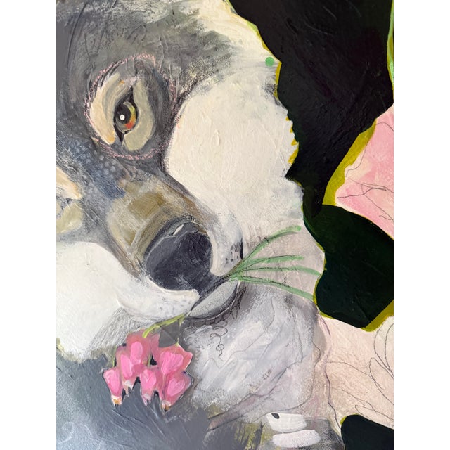 “Flower Eater” Wolf Painting by LWren Walraven For Sale - Image 12 of 13