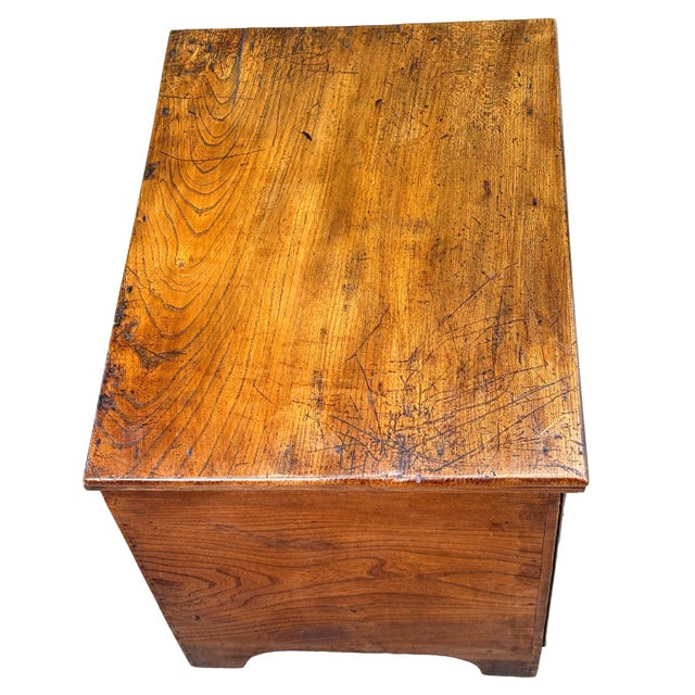 18th Century Georgian Elm Bedside Chest Close Stool For Sale - Image 11 of 13