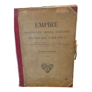 Antique Napoleonic Era French Furniture and Interior Design Portfolio 1803 For Sale