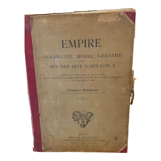 Antique Napoleonic Era French Furniture and Interior Design Portfolio 1803 For Sale