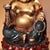 Late 19th Century Late 19th Century Polychrome Bronze Maitreya Buddha Statue, 3.8kg For Sale - Image 5 of 9