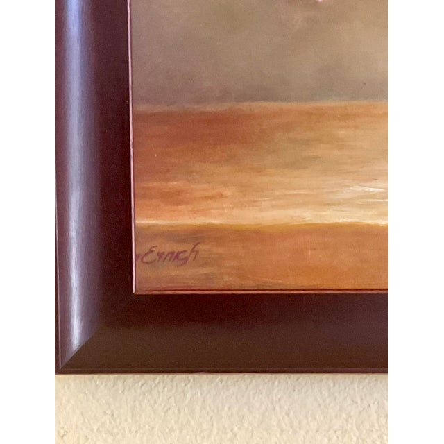 Mid 20th Century Mid 20th‑Century Vase With Flowers — Rich Classical Still Life Oil on Board, Signed For Sale - Image 5 of 15