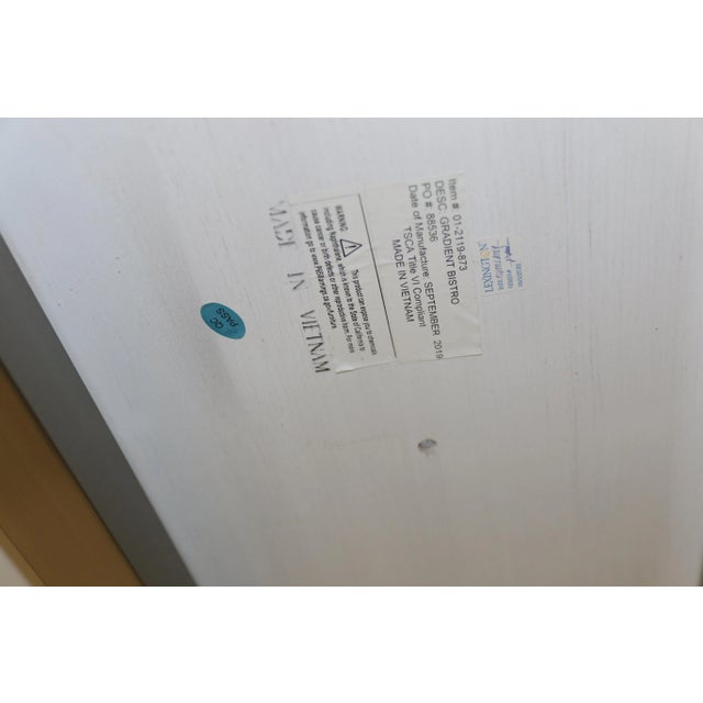 Artistica Home Signature Designs Gradient Bistro Table in White Grey For Sale - Image 9 of 9