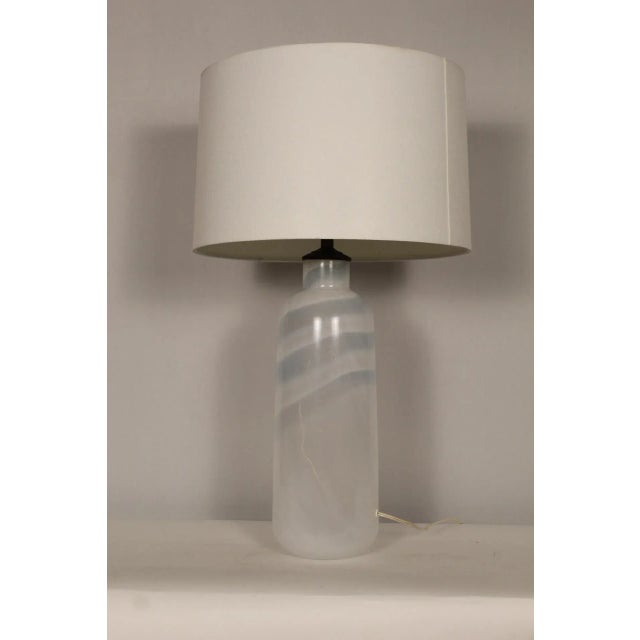 Mid-Century Modern Mid-Century Modern Swirled Murano Due Style Lamp For Sale - Image 3 of 11