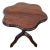 Scallop Mahogany Tilt Top Side Table For Sale