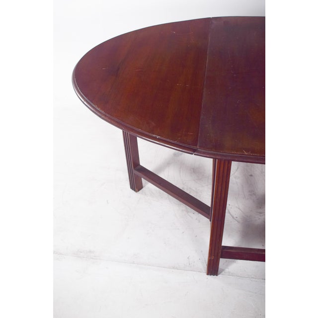 European Flip Flap Oval-Top Table For Sale - Image 10 of 14