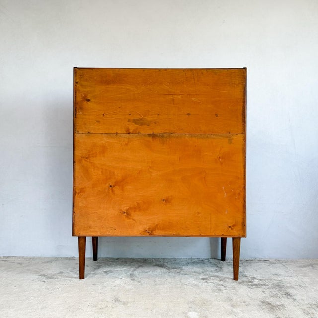 Teak Bureau with Writing Surface and Vanity Drawer from Illums Bolighus, 1960s For Sale - Image 18 of 18