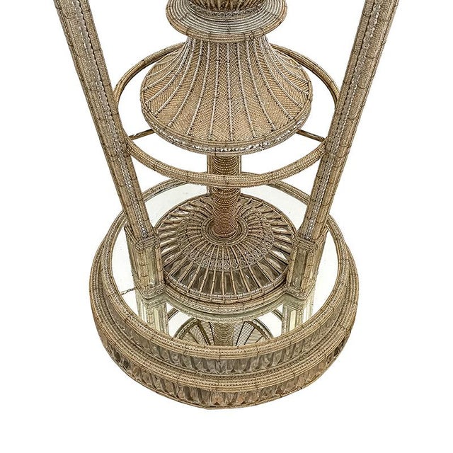 Large Vase-Shaped Floor Lamp with Murano Glass Beads For Sale - Image 11 of 16
