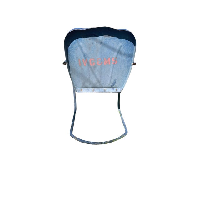 Vintage Metal Mid Century Outdoor Chairs ~ Set of 2 For Sale - Image 6 of 8