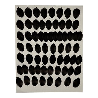 Francisca Sutil, Francisca Sutil Mute Series Black Ink Painting Abstract Composition Chilean 2010 For Sale