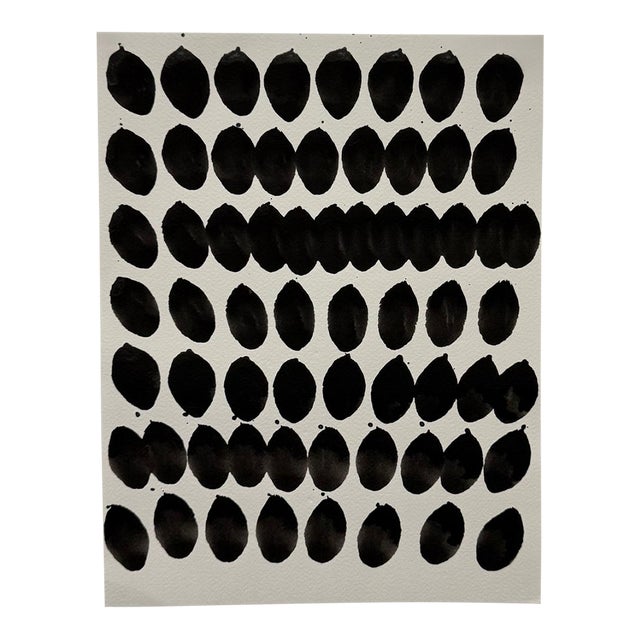 Francisca Sutil, Francisca Sutil Mute Series Black Ink Painting Abstract Composition Chilean 2010 For Sale