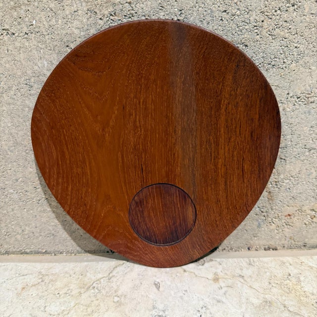 1960s Teakwood Snack Plates Lunning Inc Denmark- Set of 5 For Sale - Image 17 of 18