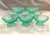 Farmhouse Vintage Aqua Depression Glass Dessert Cups - Set of 8 For Sale - Image 3 of 8