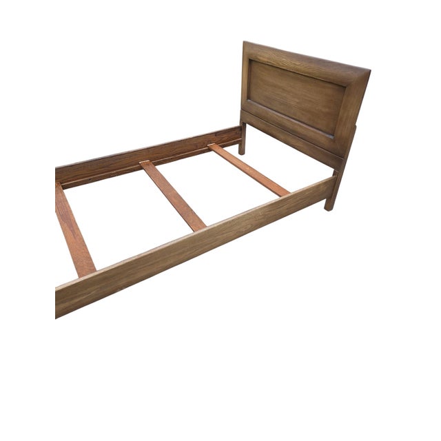 1960s Vintage Old Hickory Dusty Acorn Twin Size Bed Headboard Single Artisanal Oak For Sale - Image 5 of 12
