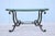French Vintage French Style Wrought Iron and Glass Oval Coffee Table For Sale - Image 3 of 13