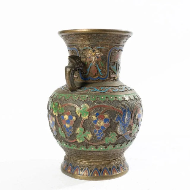 Early 20th Century Champleve Vase For Sale - Image 9 of 10