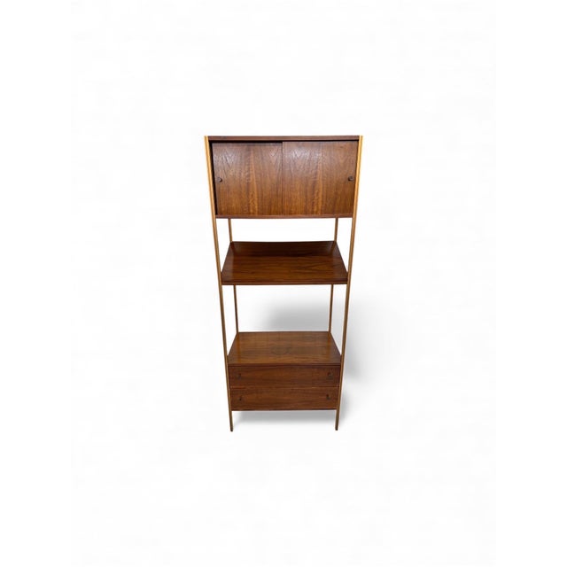 1960s Mid-Century Modern McCobb Style Walnut Shelving Units - Set of 2 For Sale - Image 5 of 9