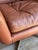 1970s Brown Leather Tufted Swivel Lounge Chair With Shell Back and Star Base Mid-Century Modern 1970s For Sale - Image 5 of 8