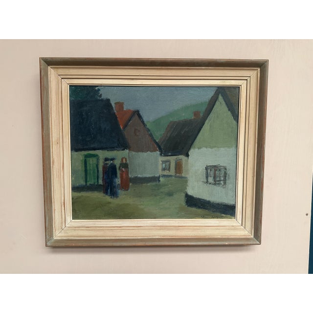 Fabian Lundqvist, Village, 1944, Oil on Canvas, Framed For Sale - Image 17 of 18
