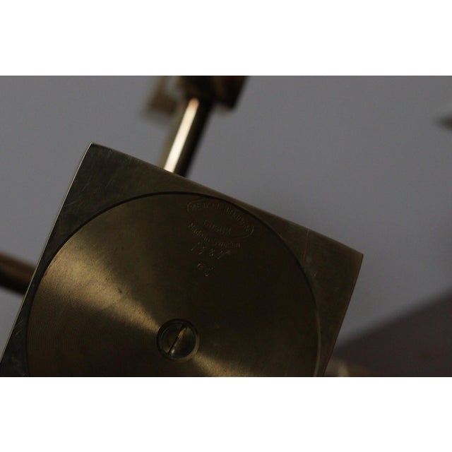 Vintage Swedish Brass Candelabra by Gusum, 1990 For Sale - Image 9 of 11