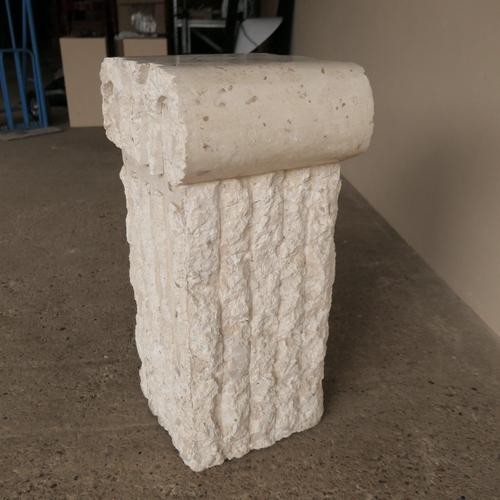 Vintage Mactan Stone Plinth For Sale - Image 3 of 6