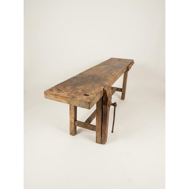 Antique Carpenters Workbench, 1870 For Sale - Image 3 of 4