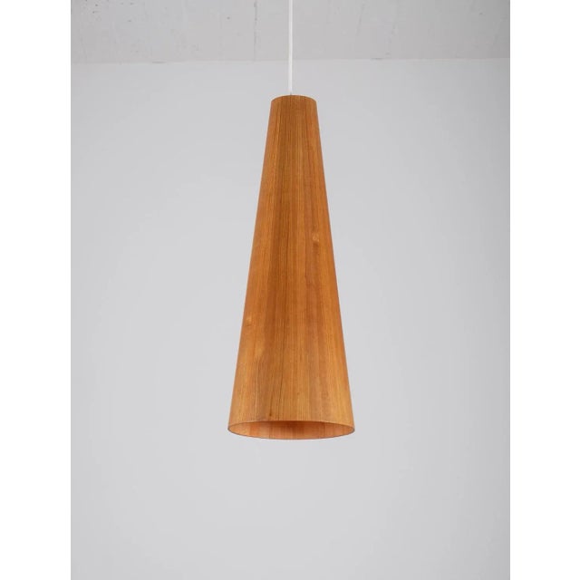 Pine Pendant attributed to Jørgen Wolf Model Conus, Denmark, 1960s For Sale - Image 3 of 7