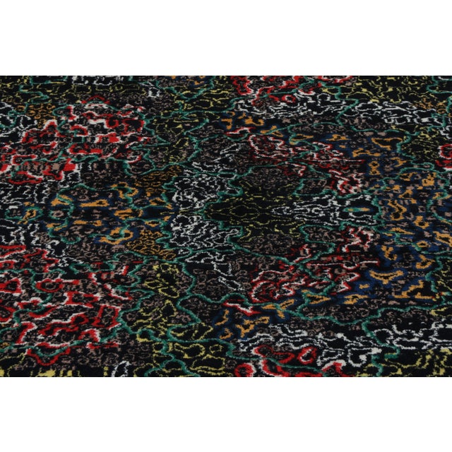 1960s Vintage Signature Zeki Müren Rug With Polychromatic All-Over Pattern For Sale - Image 5 of 6