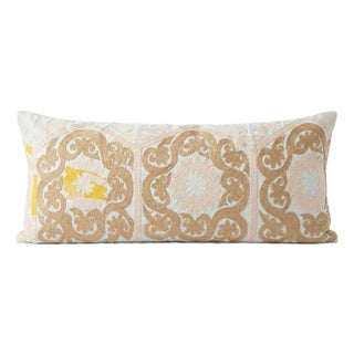 Tashkent Suzani Bedding Pillow Cover 16'' X 39'' For Sale