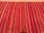 Vintage Moroccan Berber Kilim Rug in Burgundy, Pink and Orange Stripes 1960s For Sale - Image 10 of 12