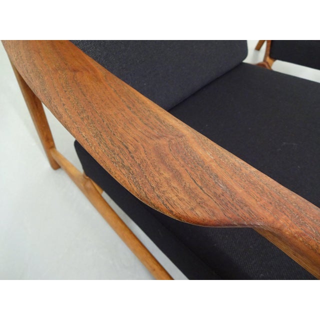 Teak and Oak Chair by Tove & Edvard Kindt-Larsen for France & Daverkosen, 1950s For Sale - Image 16 of 18