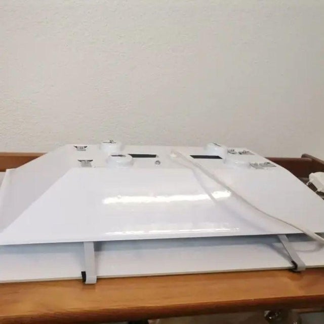 Metal Wall Eye Exam Chart Lamp from Ikea, 1990s For Sale - Image 7 of 12