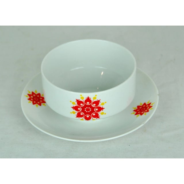 Sauceboat, Gravy Boat, and Bavarian Dishes Set, 1970s, Set of 6 For Sale - Image 14 of 17