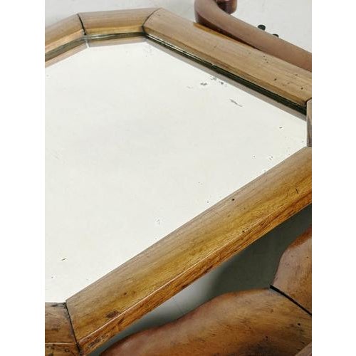 Glass Wooden Mirror, France, 1950 For Sale - Image 7 of 14
