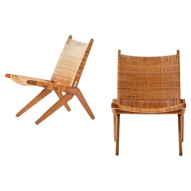 Easy Chairs in Cane and Oak from Preben Thorsen, 1957, Set of 2 For Sale - Image 13 of 13