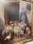 Slate Gray 19th Century Oil on Canvas "Shepherdess With Flock" For Sale - Image 8 of 9