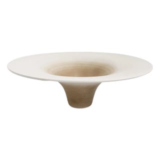 Contemporary Japanese Footed Bowl, Ceramic, Late 20th Century For Sale