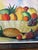 Vintage Original & Signed Tropical Fruit Still Life Oil Painting in Hand Carved Wood Frame For Sale - Image 10 of 14