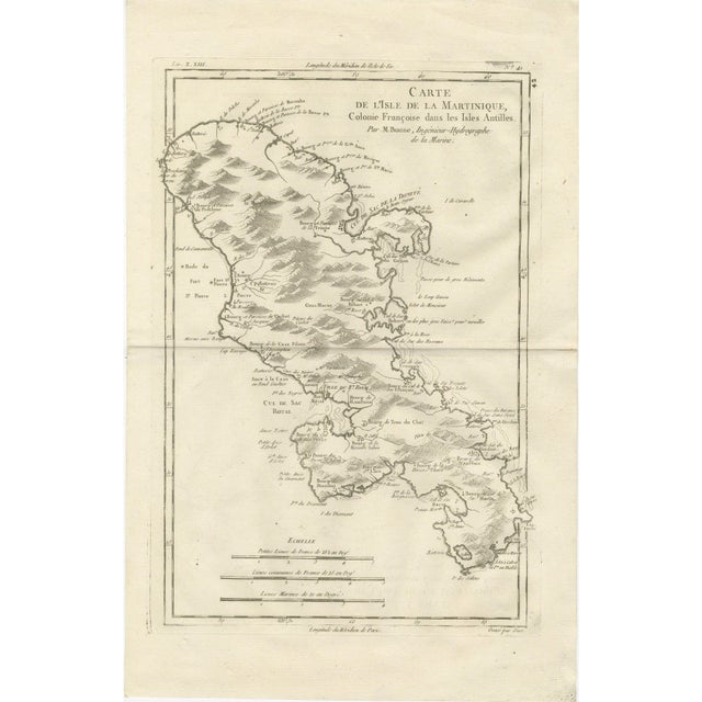 Antique Map of Martinique, 1780 For Sale - Image 12 of 12