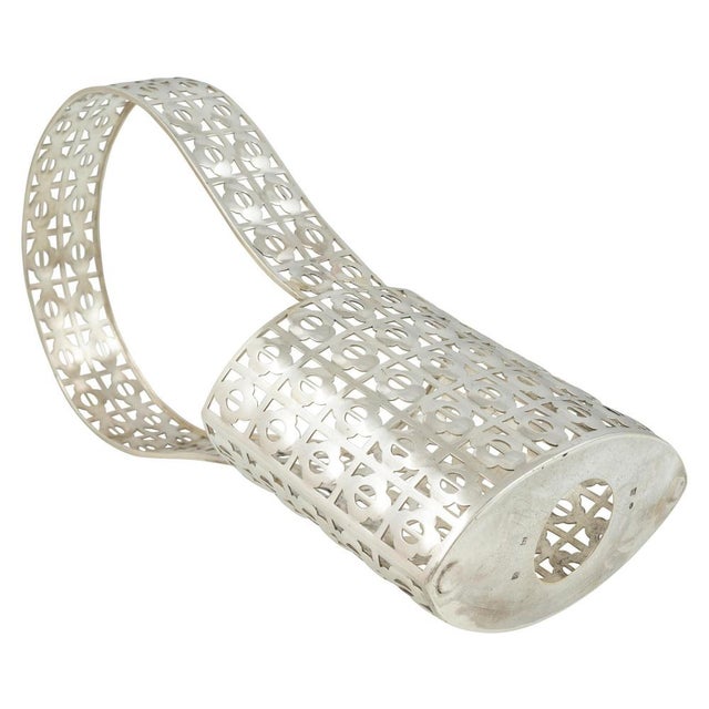 Silver Flower Basket attributed to Josef Hoffmann for Wiener Werkstätte, 1906 For Sale - Image 3 of 8