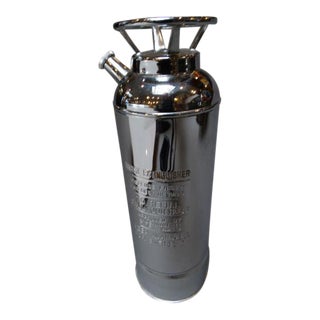 Mid 20th Century Novelty “Fire Extinguisher” Music Box Cocktail Shaker For Sale