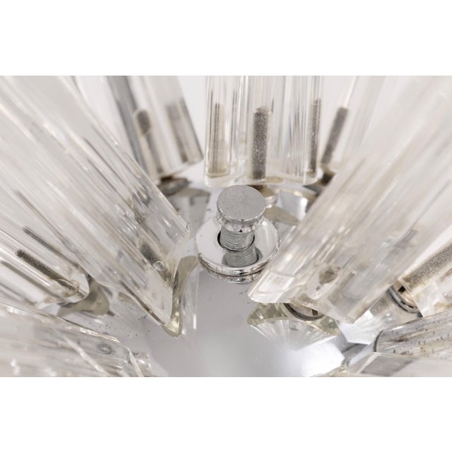 Murano Mid Century Modernist Murano Glass Ceiling Light Fixture For Sale - Image 4 of 7