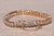 The 15th Street: Triple Row Natural Diamond Bracelet in Yellow Gold For Sale - Image 4 of 8