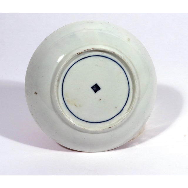 18th-Century First Period Worcester Porcelain Queen Charlotte Pattern Large Coffee Cup and Saucer For Sale - Image 14 of 14