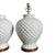 Contemporary Vintage Ralph Lauren White Pineapple Table Lamps With Wood Base - a Pair For Sale - Image 3 of 7